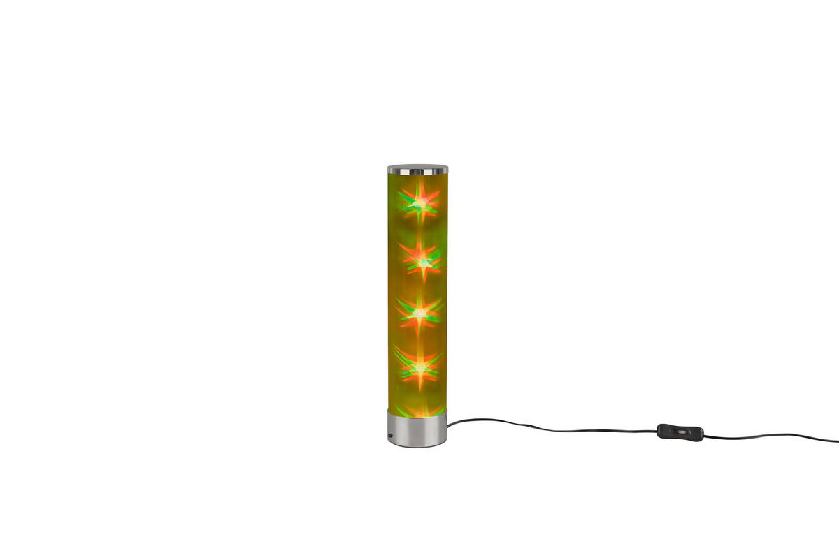 LED-TISCHLEUCHTE 8,3/38,00 cm   - Chromfarben/Weiß, Design, Kunststoff/Metall (8,3/38,00cm)