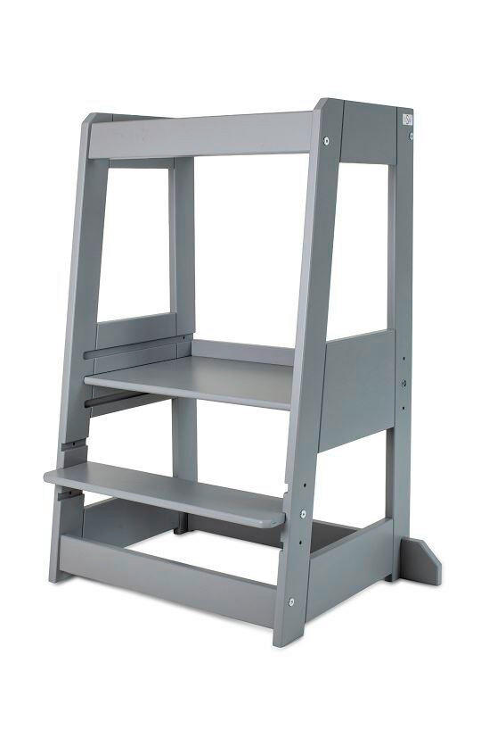 LERNTURM tiSsi® FELIX  - Hellgrau, Basics, Holz (54/91/45cm) - tiSsi