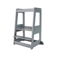 LERNTURM tiSsi® FELIX  - Hellgrau, Basics, Holz (54/91/45cm) - tiSsi