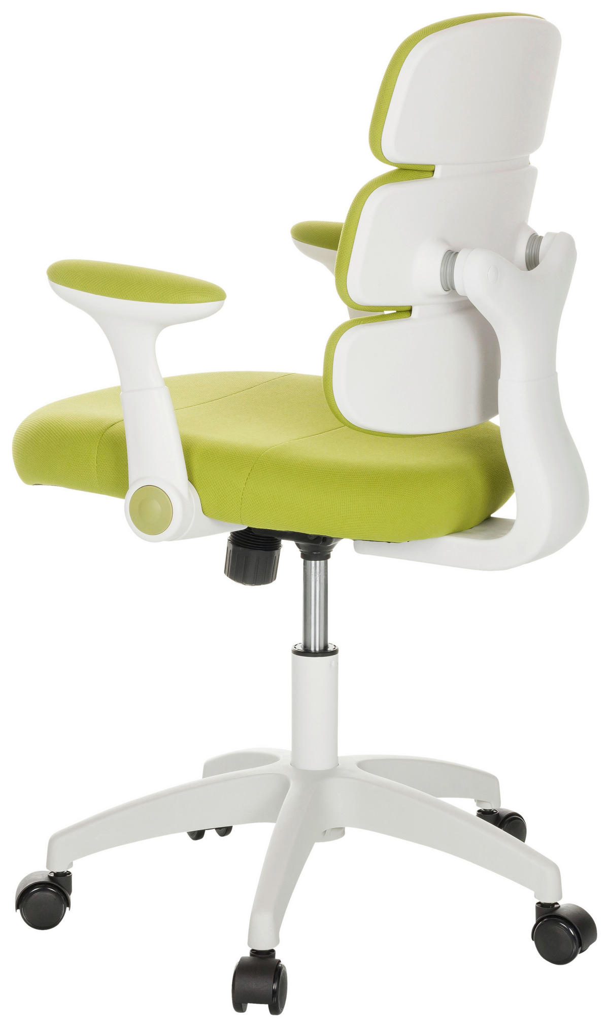 MLADINSKI VRTLJIVI STOL tekstil zelena  - bela/zelena, Basics, umetna masa/tekstil (62/86-97/62cm) - MID.YOU