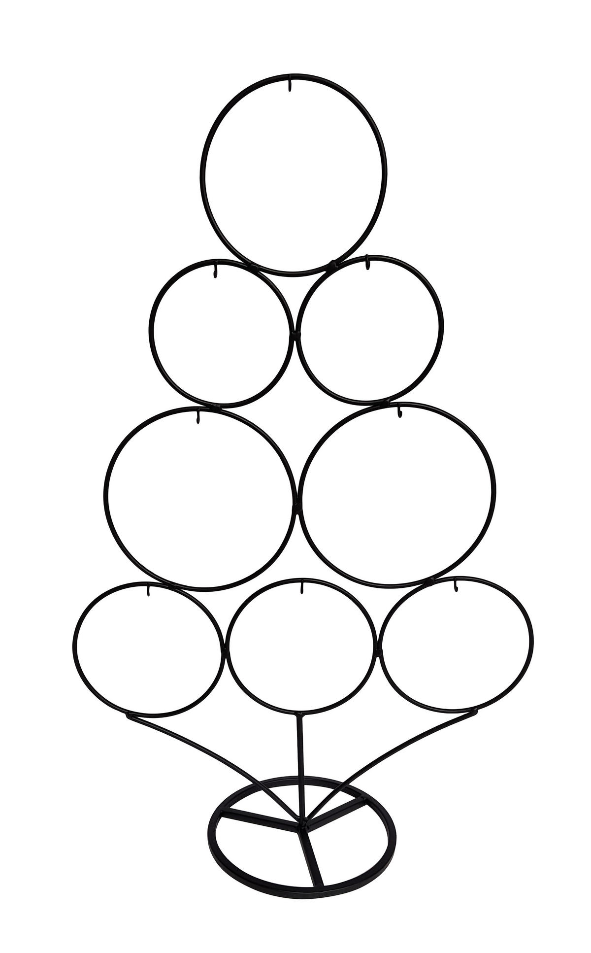 DEKOBAUM  - Schwarz, Basics, Metall (35,5/58/16cm) - X-Mas