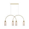 PENDELLEUCHTE Antic 110/10/60 cm   - Goldfarben, Trend, Glas/Metall (110/10/60cm) - MAYTONI