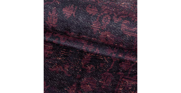 FLACHWEBETEPPICH 160/230 cm Fiesta  - Rot/Schwarz, Design, Leder/Textil (160/230cm) - Novel