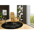 RELAXSESSEL in Leder Gelb  - Edelstahlfarben/Gelb, Design, Leder/Metall (76/119/86cm) - Dieter Knoll
