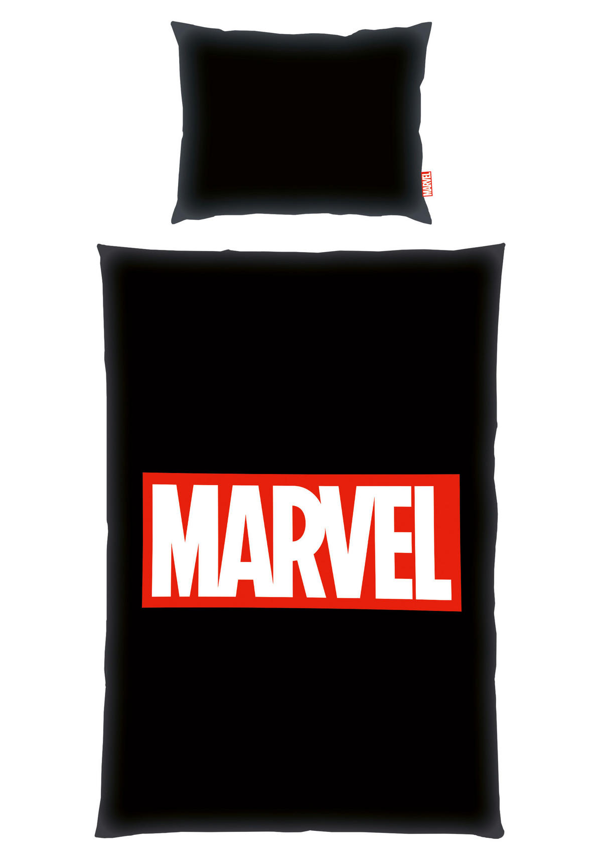 MLADINSKA POSTELJNINA Marvel renforcé rdeča, črna, bela  - rdeča/črna, Trend, tekstil (37/26/2,5cm) - Marvel