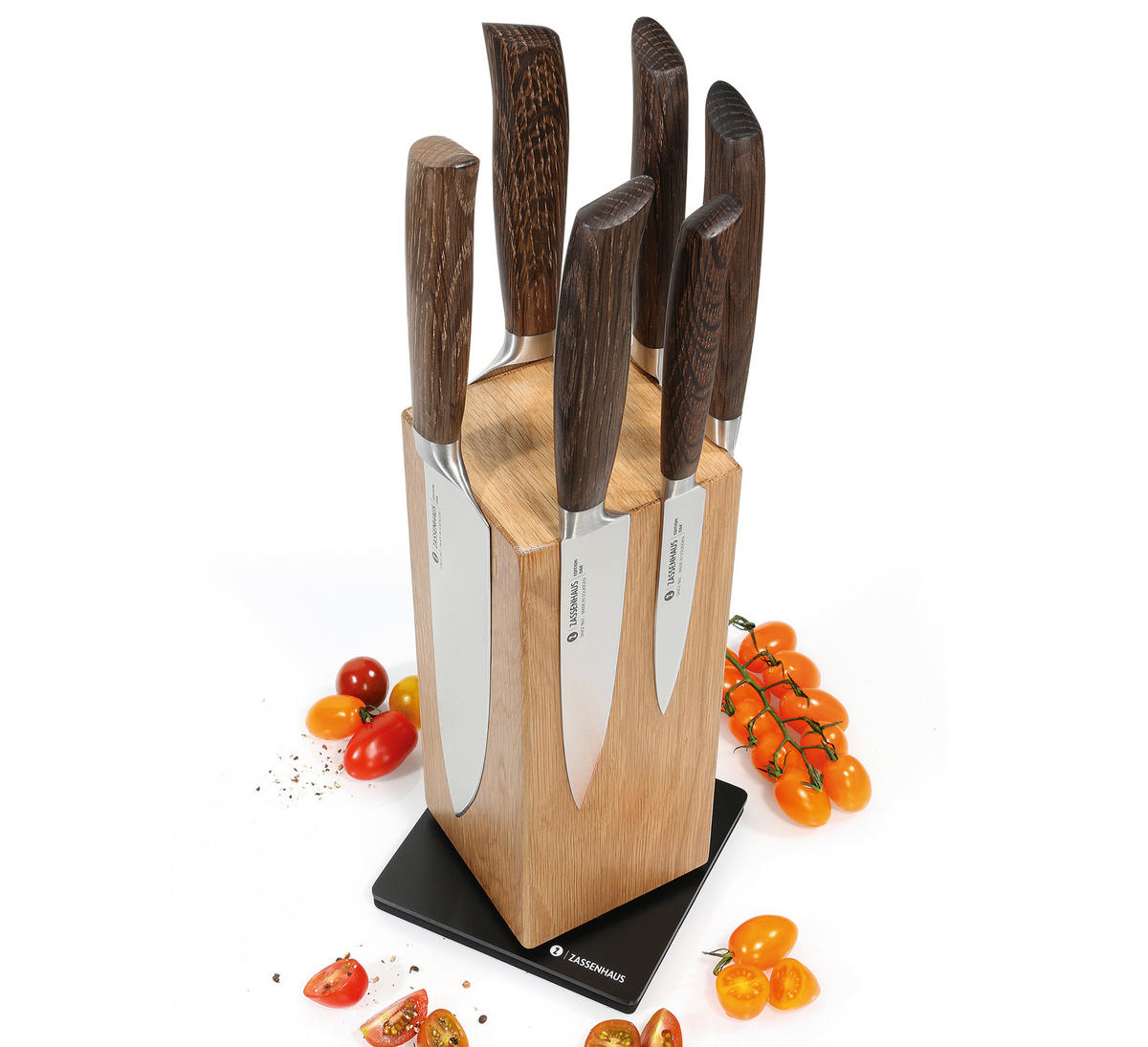 MESSERBLOCK  - Eichefarben, Basics, Holz (13/13/25,5cm) - Zassenhaus