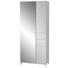 GARDEROBENSCHRANK 80/200/39 cm - Grau, Design, Glas/Holzwerkstoff (80/200/39cm) - Xora GARDEROBENSCHRANK 80/200/39 cm - Grau, Design, Glas/Holzwerkstoff (80/200/39cm) - Xora