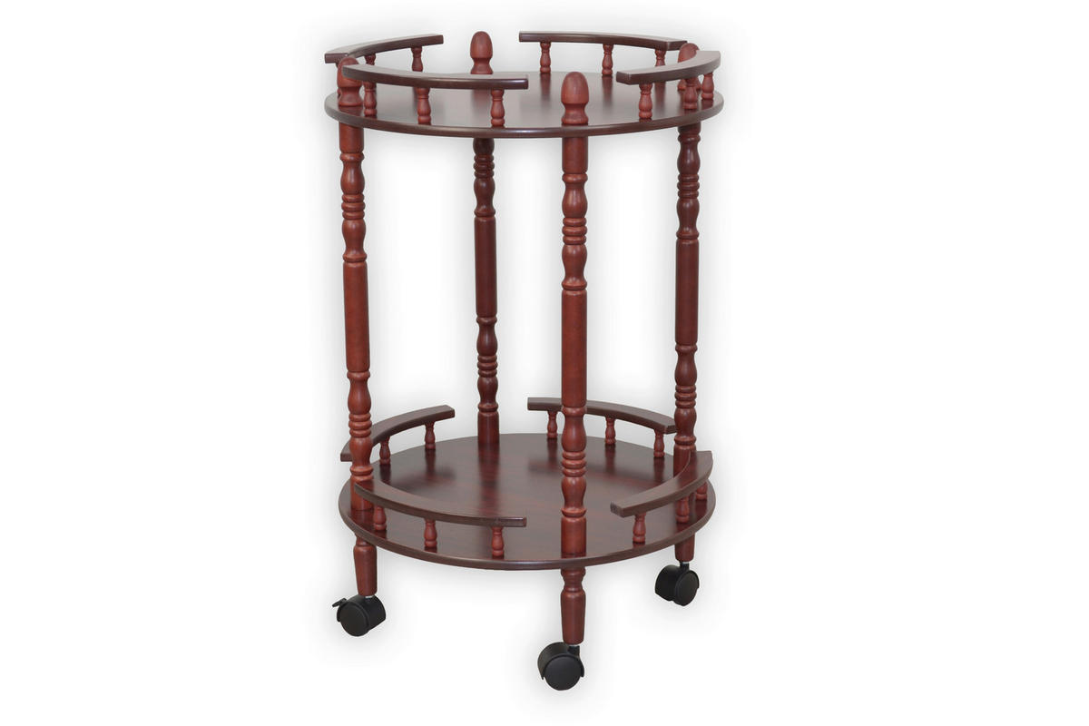 SERVIERWAGEN massiv Kirschbaumfarben  - Kirschbaumfarben, KONVENTIONELL, Holz/Holzwerkstoff (45/45/69cm) - MID.YOU