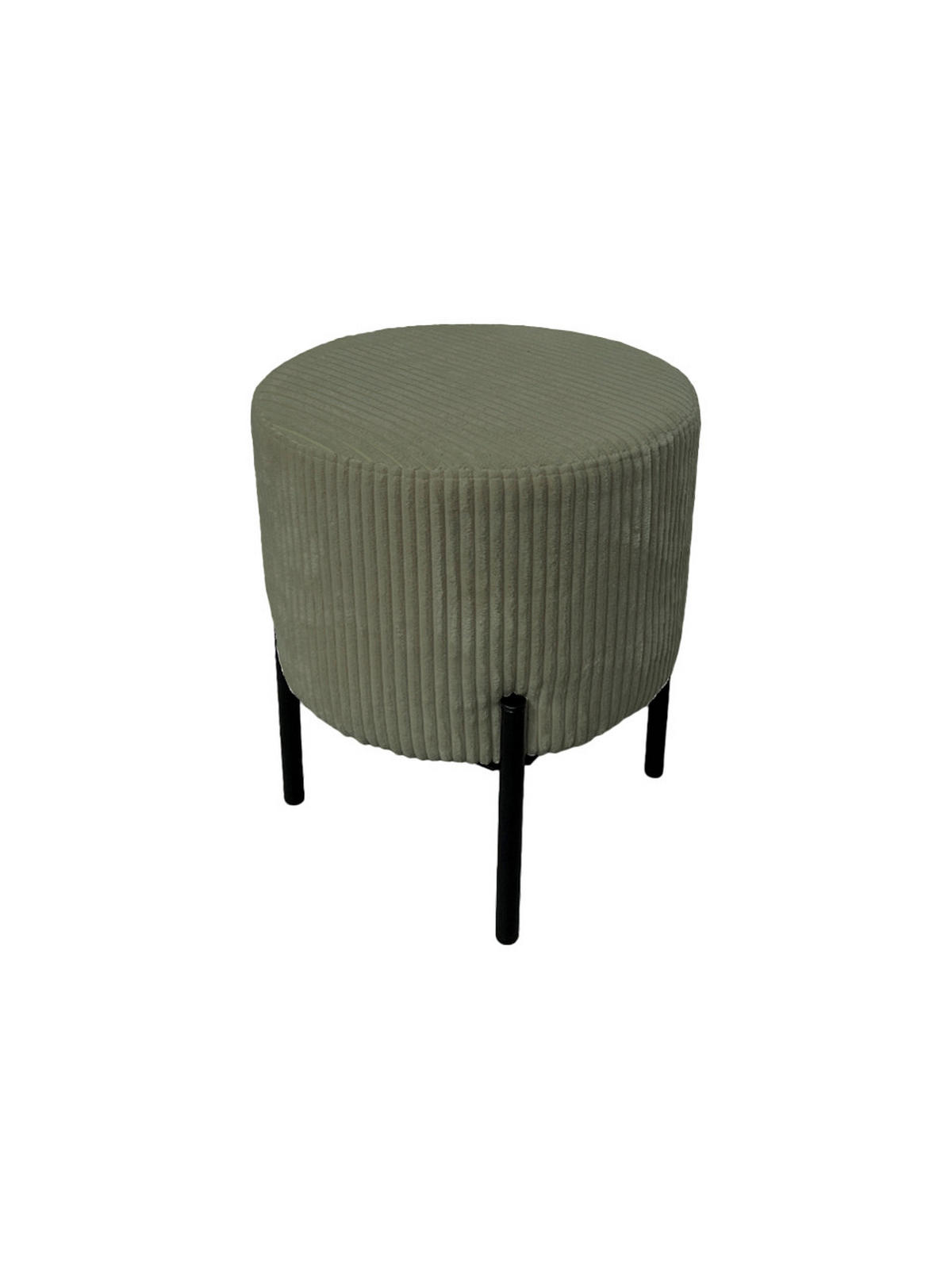 POUF Olivgrün Textil  - Olivgrün, Design, Textil (38/46/38cm) - MID.YOU