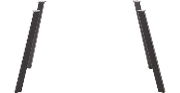 TISCHBEINESET - Schwarz, Natur, Metall (6/91/3cm) - Carryhome