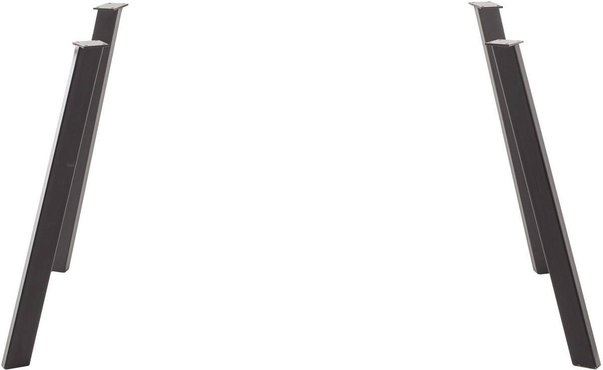 TISCHBEINESET - Schwarz, Natur, Metall (6/91/3cm) - Carryhome