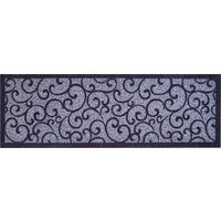 LÄUFER 60/180 cm Grillo Schwarz, Pastellblau  - Pastellblau/Schwarz, LIFESTYLE, Kunststoff/Textil (60/180cm) - Grund