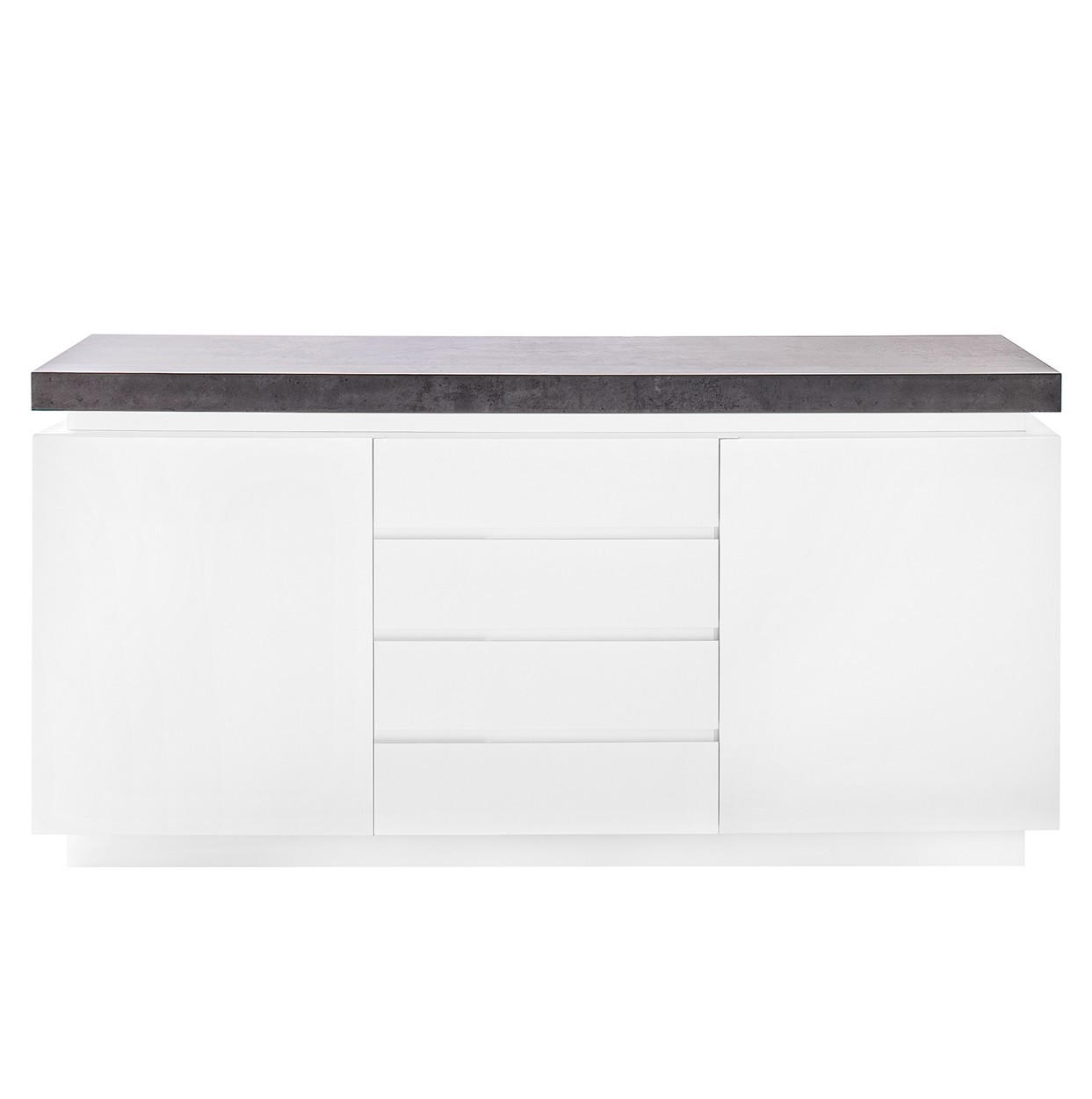 Livetastic Sideboard Weiß 150x80x40 cm