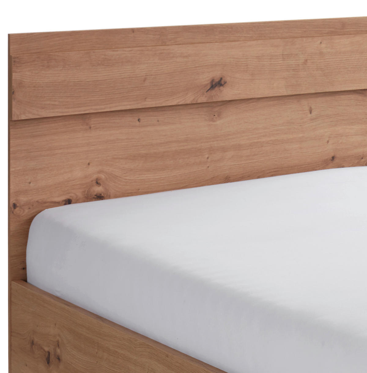 BETT 120/200 cm  in Weiß, Eiche Artisan  - Eiche Artisan/Weiß, MODERN (120/200cm) - Ondega