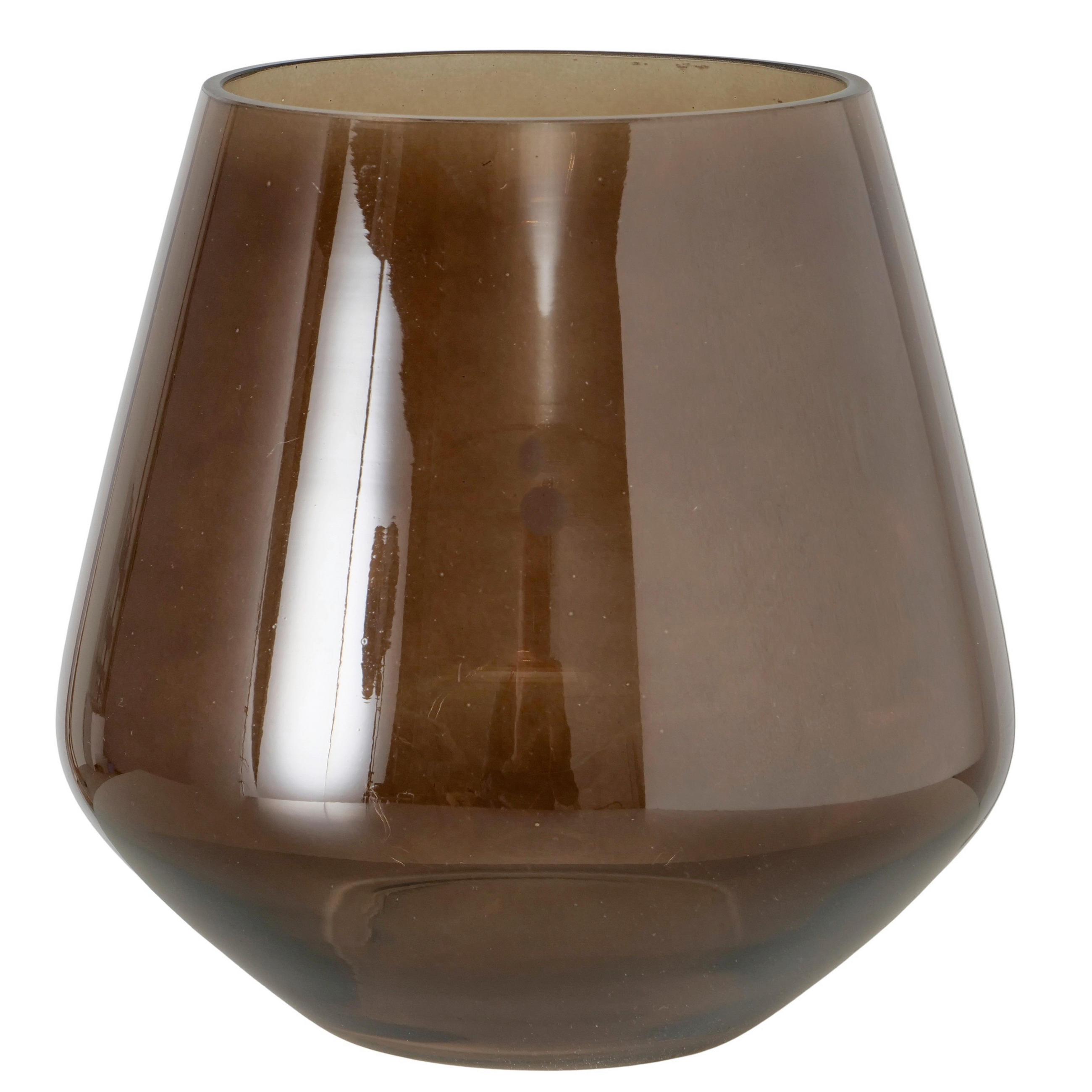 WINDLICHT - Braun, Basics, Glas (21/20,5cm) - Ambia Home