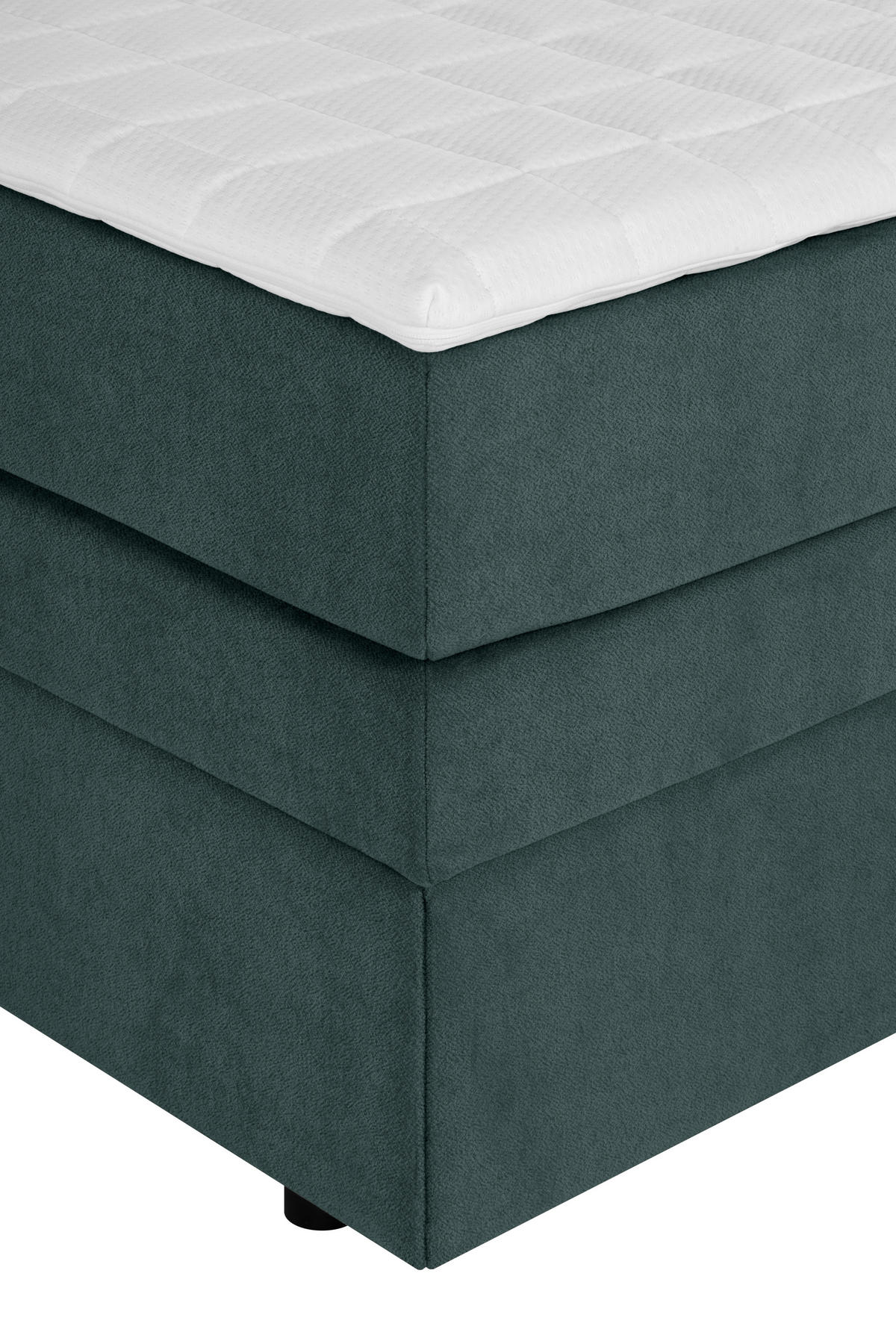 BOXSPRINGBETT 140/200 cm,  in Türkis  - Türkis/Schwarz, Design, Kunststoff/Textil (140/200cm) - Welnova