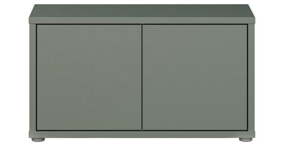 GARDEROBENBANK - Salbeigrün/Grau, MODERN, Kunststoff (74,5/41,5/34,9cm) - Carryhome