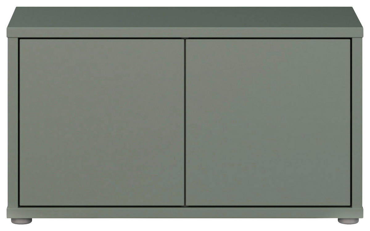 GARDEROBENBANK - Salbeigrün/Grau, MODERN, Kunststoff (74,5/41,5/34,9cm) - Carryhome