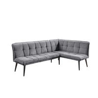 UGAONA KLUPA  antracit   - crna/antracit, Moderno, drvo/tekstil (240/161cm) - Livetastic