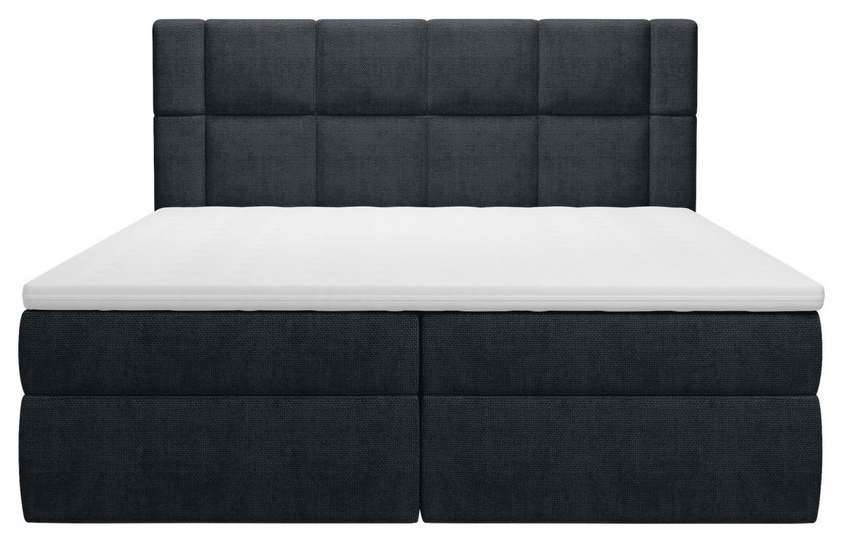 BOXBETT 180/200 cm  in Anthrazit  - Anthrazit/Schwarz, Modern, Holz/Holzwerkstoff (180/200cm) - Boxxx