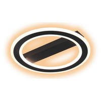 LED SVJETILJKA STROPNA  - crna, Design, metal (45/5/45cm)