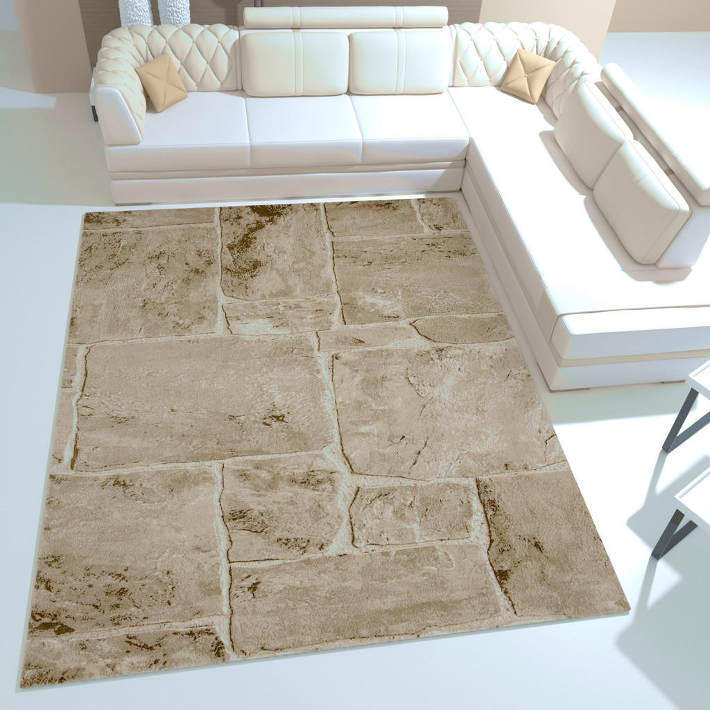 Thumbnail - Xxxl Webteppich, Braun, Textil, Steine, rechteckig, 200x290 cm, Oeko-Tex® Standard 100, für Fußbodenheizung geeignet, in...