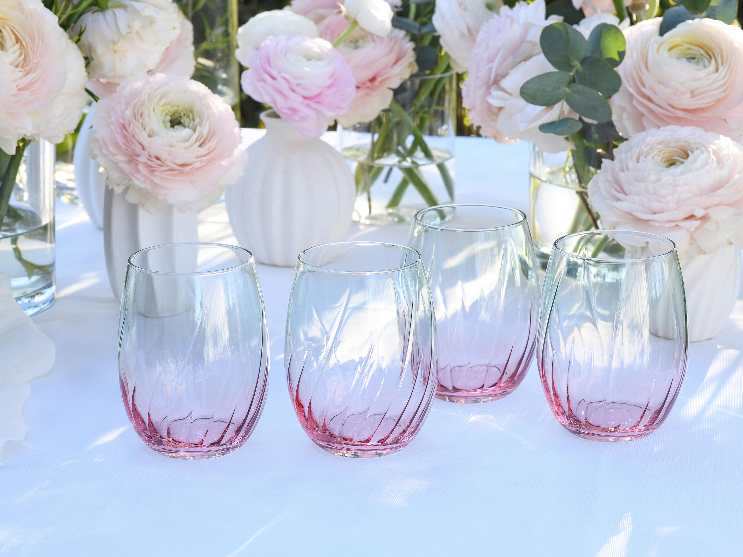 LONGDRINKGLAS 4 delar  - multicolor, Basics, glas (7,5/10,5cm) - Creatable
