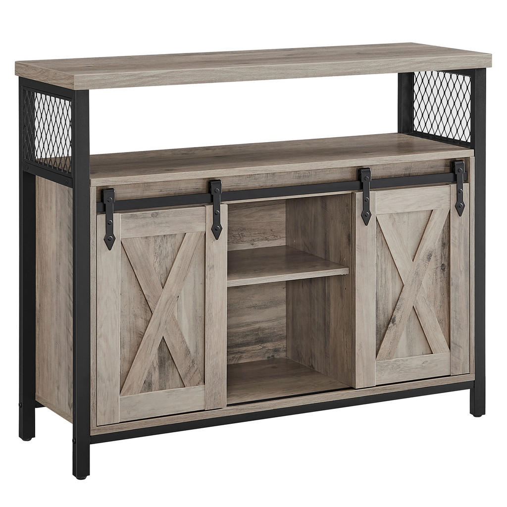 Boxxx KOMODA, čierna, sivohnedá, 100/80/33 cm