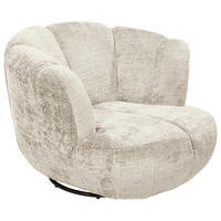 SESSEL in Chenille Beige  - Beige/Schwarz, Konventionell, Textil/Metall (101/69/107cm) - MID.YOU