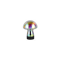 AKKU-TISCHLEUCHTE Dooley 14/18 cm   - Multicolor/Schwarz, LIFESTYLE, Glas/Metall (14/18cm)