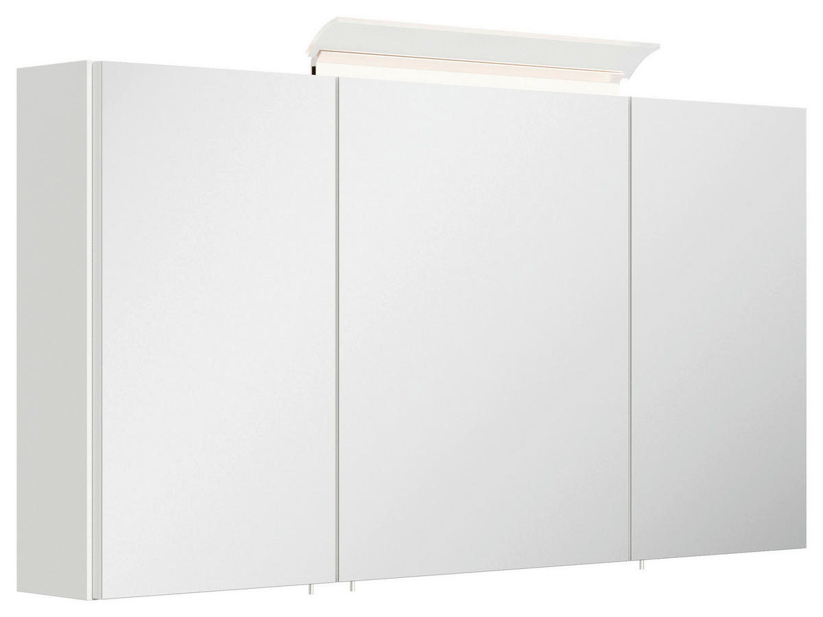 BADEZIMMER 2-teilig  in 100 cm  - Weiß Hochglanz/Weiß, Basics, Keramik/Holzwerkstoff (100cm) - MID.YOU