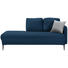 LIEGE in Textil Dunkelblau - Schwarz/Dunkelblau, MODERN, Textil (190/85/88cm) - Carryhome LIEGE in Textil Dunkelblau - Schwarz/Dunkelblau, MODERN, Textil (190/85/88cm) - Carryhome