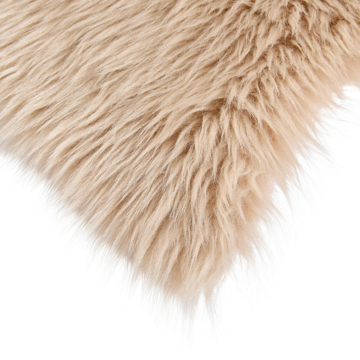 Schaffellimitat 60/90 cm Sarah Beige Tierform  - Beige, Basics, Textil (60/90cm) - Boxxx