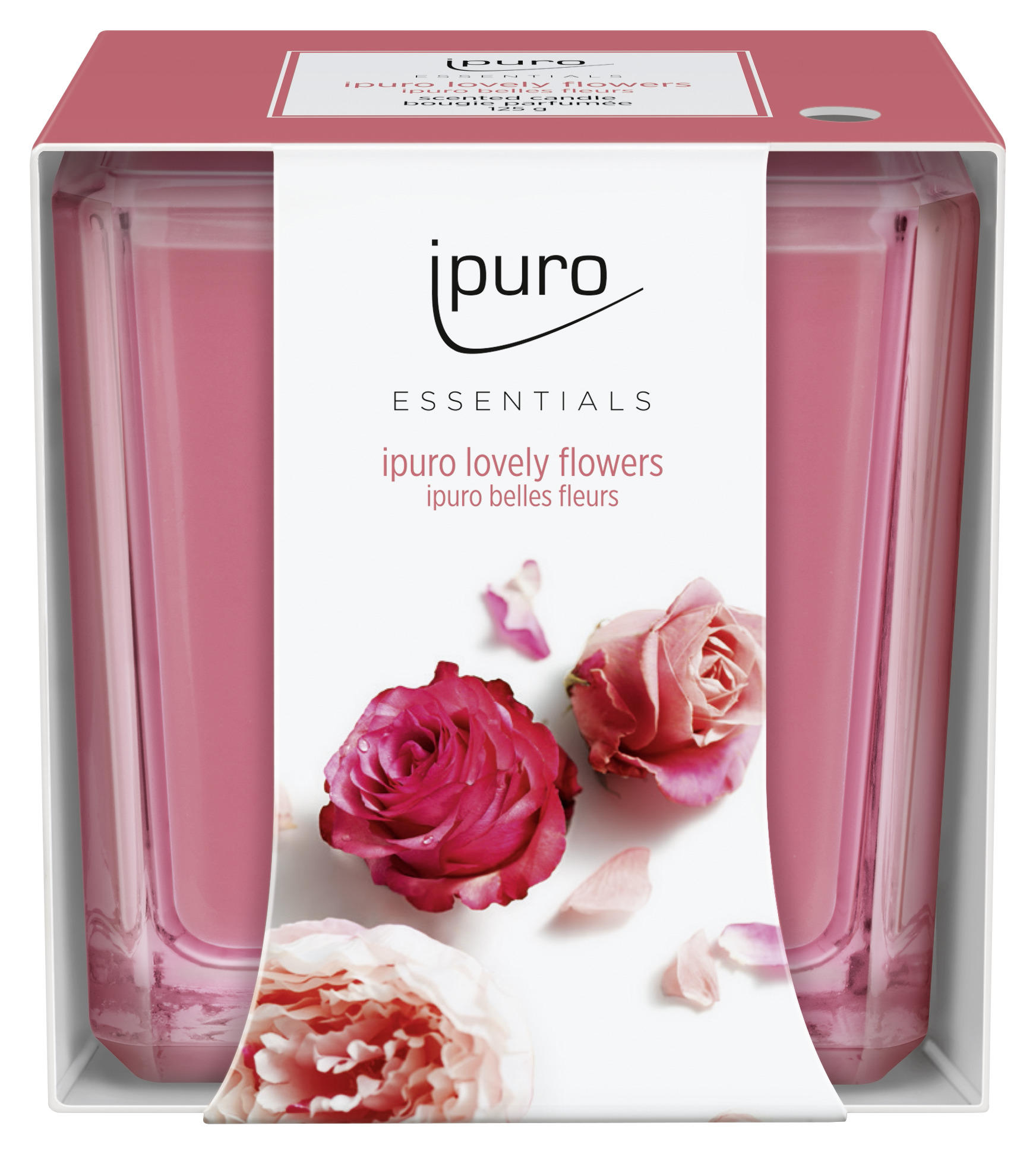 DOFTLJUS ros  - pink/rosa, Basics, glas (6,9/6,9/6,9cm) - Ipuro