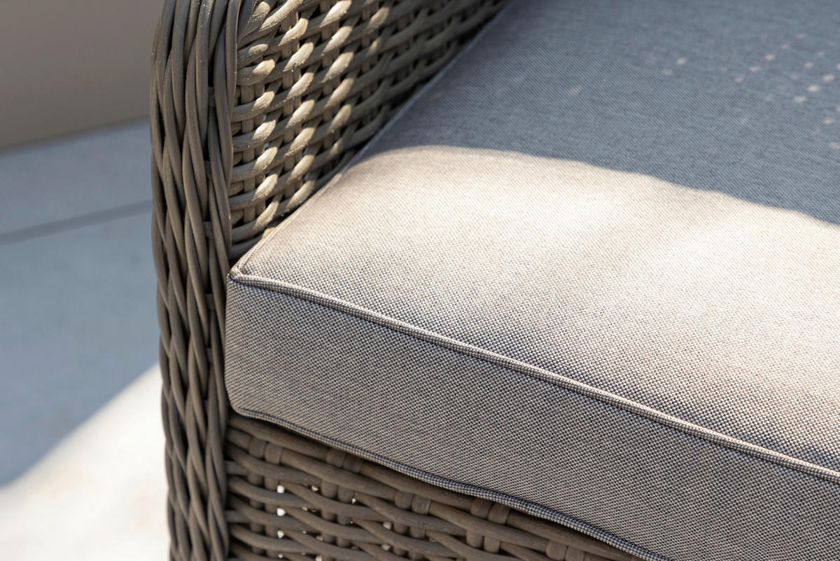 GARTENSTUHL-SET Stahl Braun  - Braun, KONVENTIONELL, Kunststoff/Textil (62/94/66cm) - Gardenson