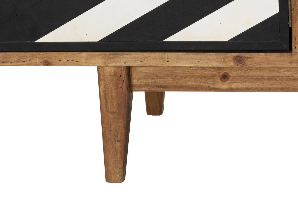 SIDEBOARD  in 159.5/75/42 cm  - Multicolor/Schwarz, KONVENTIONELL, Holz/Holzwerkstoff (159.5/75/42cm) - Livetastic