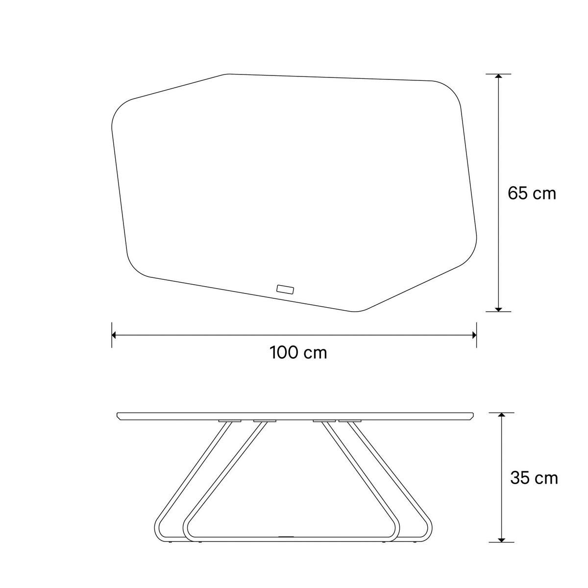 COUCHTISCH 95/71,2/35 cm  in Metall, Holzwerkstoff  - Anthrazit/Hellgrau, Design, Holzwerkstoff/Metall (95/71,2/35cm) - Joop!