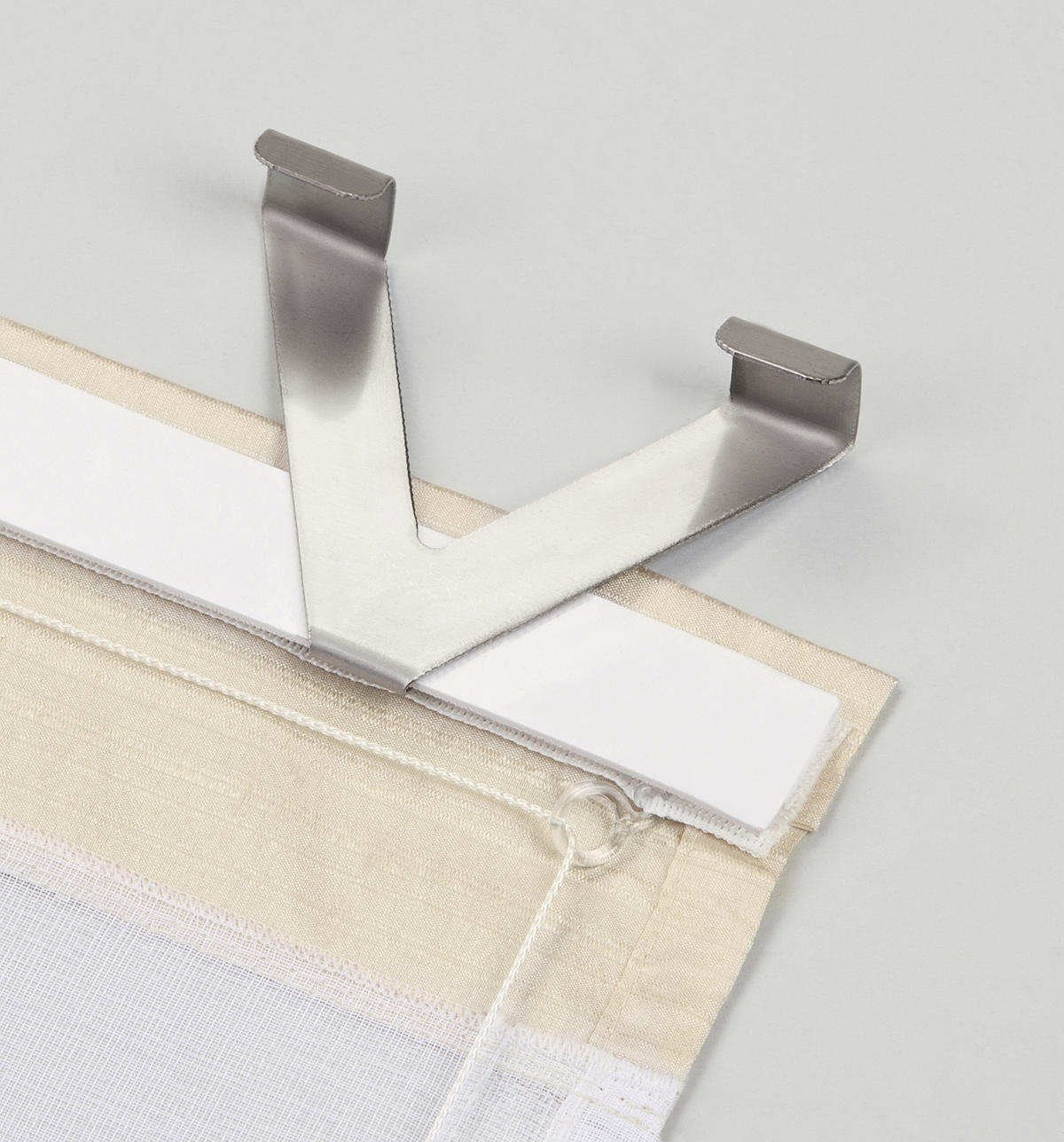 TÜR- UND FENSTERHAKEN  - Silberfarben, Basics, Metall (10cm)