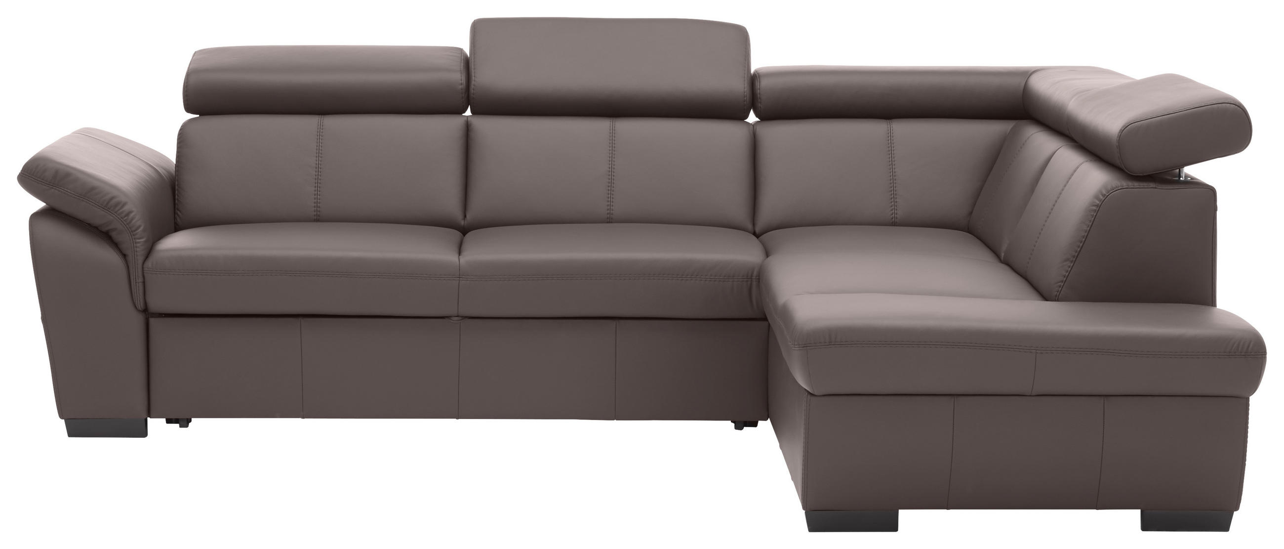 Wohnlandschaft in Leder Braun