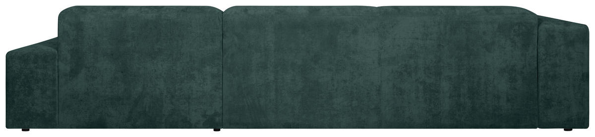 ECKSOFA HANNAH Grün Cord  - Schwarz/Grün, Design, Kunststoff/Textil (343/170cm) - MID.YOU