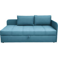 LIEGE  in Cord Blau  - Blau/Schwarz, Basics, Kunststoff/Textil (205/90/95cm) - Xora