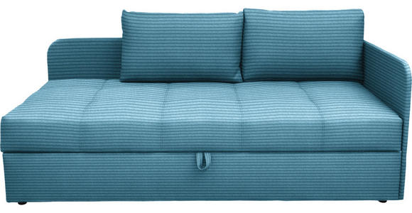 LIEGE  in Cord Blau  - Blau/Schwarz, Basics, Kunststoff/Textil (205/90/95cm) - Xora