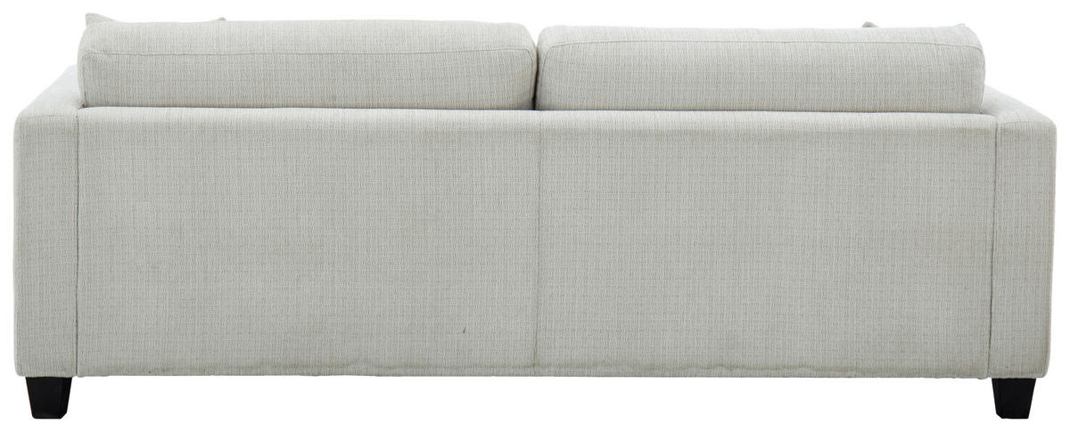 SCHLAFSOFA NOLA in Leinenoptik Beige  - Beige/Schwarz, Design, Holz/Textil (220,5/86/96cm) - Livetastic