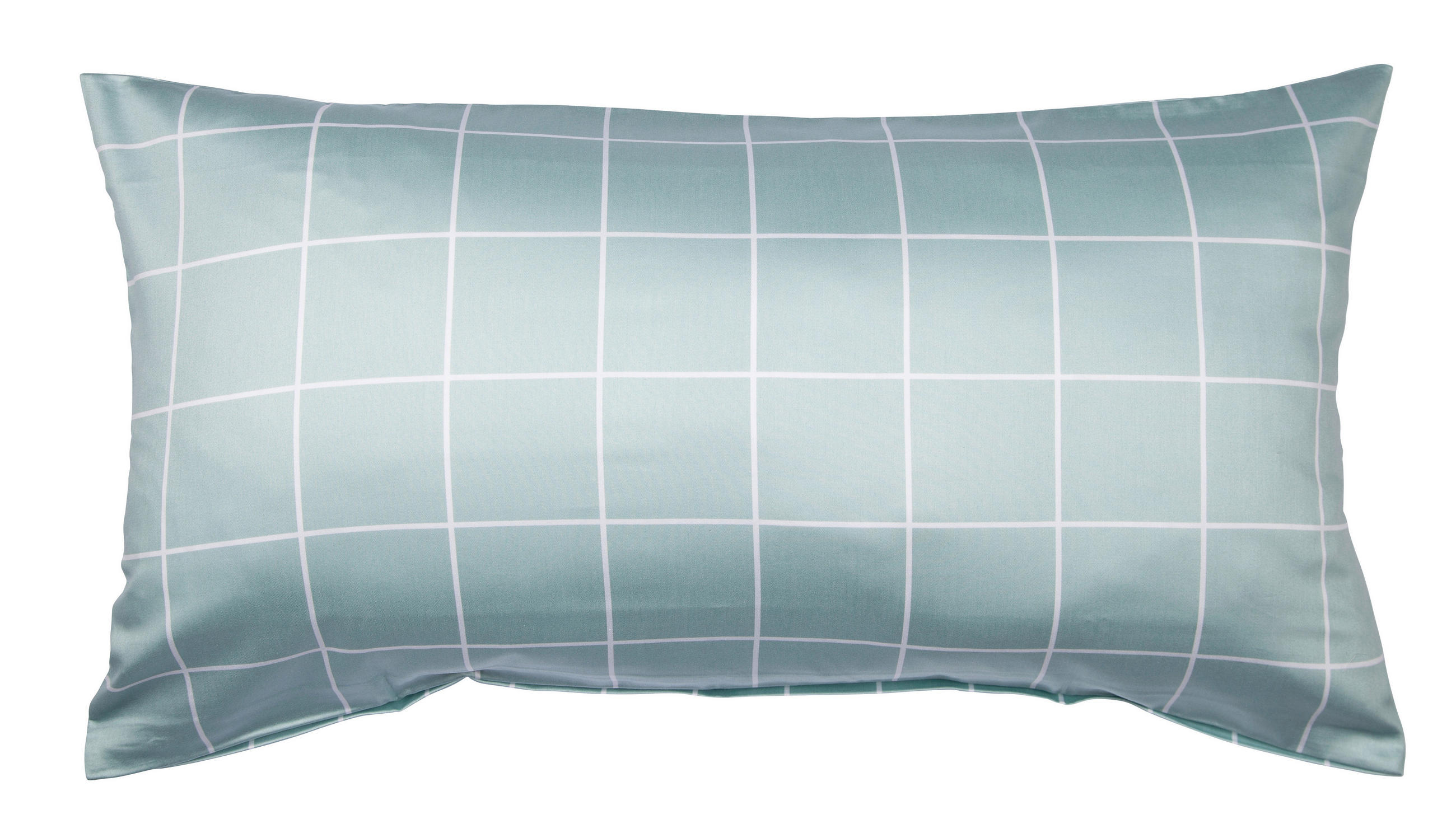 KISSENHÜLLE Giulietta 40/80 cm  - Weiß/Hellgrün, KONVENTIONELL, Textil (40/80cm) - Janine