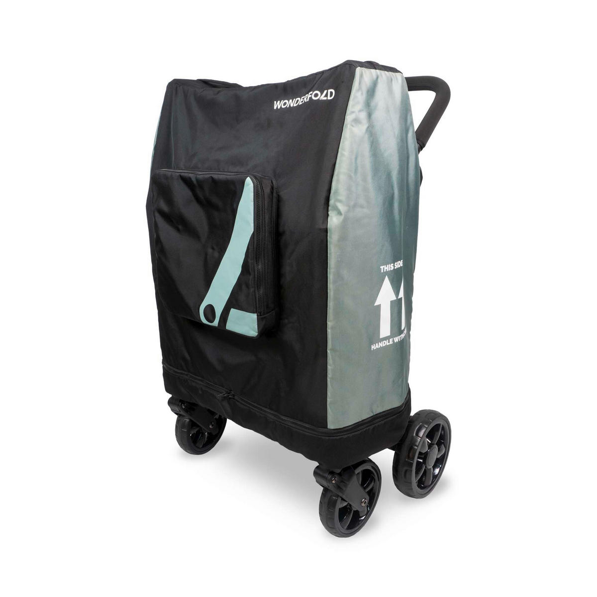 KINDERWAGEN-TRANSPORTTASCHE W4 Travel Cover  - Schwarz, Basics, Textil (38.10/64.77/82.55cm) - WONDERFOLD