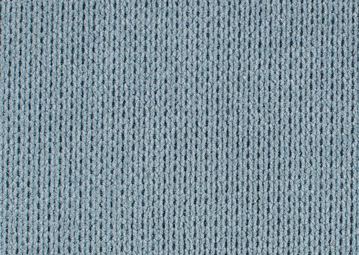 ECKSOFA Hellblau Mikrofaser  - Chromfarben/Hellblau, Design, Textil/Metall (207/301cm) - Xora