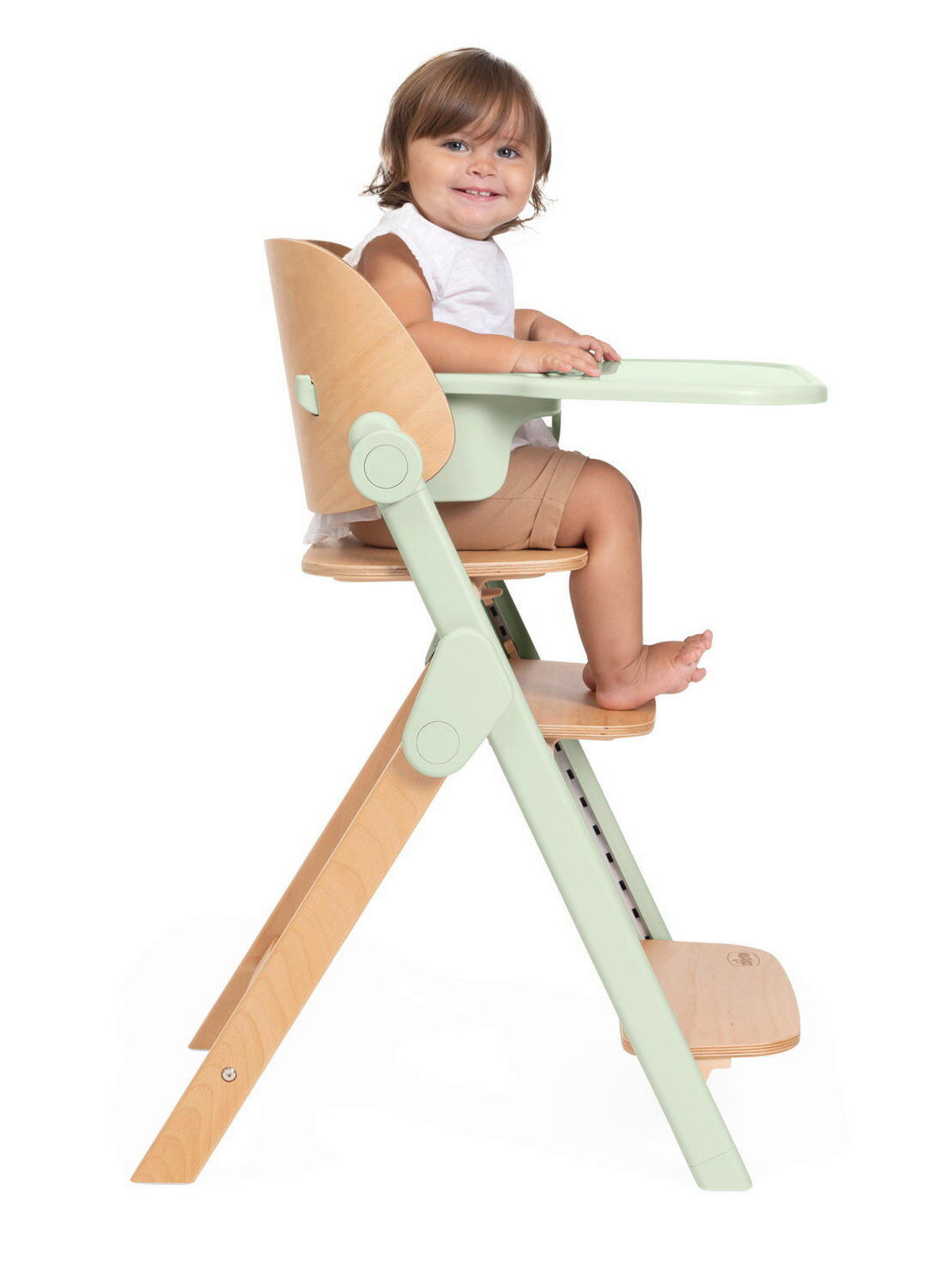 HOCHSTUHL Meraviglia Buchefarben, Olivgrün Olive/Buche  - Buchefarben/Olivgrün, Basics, Holz/Kunststoff (44/63-83/55cm) - Chicco