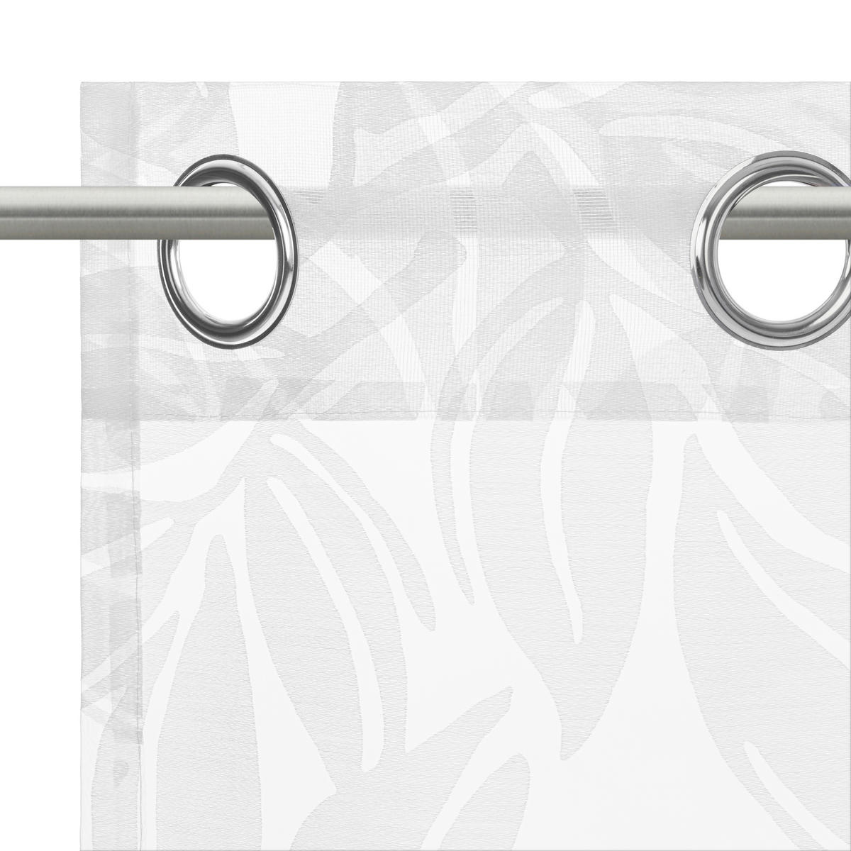 ÖSENSCHAL LOU halbtransparent 135/245 cm   - Weiß, Natur, Textil (135/245cm) - Esposa