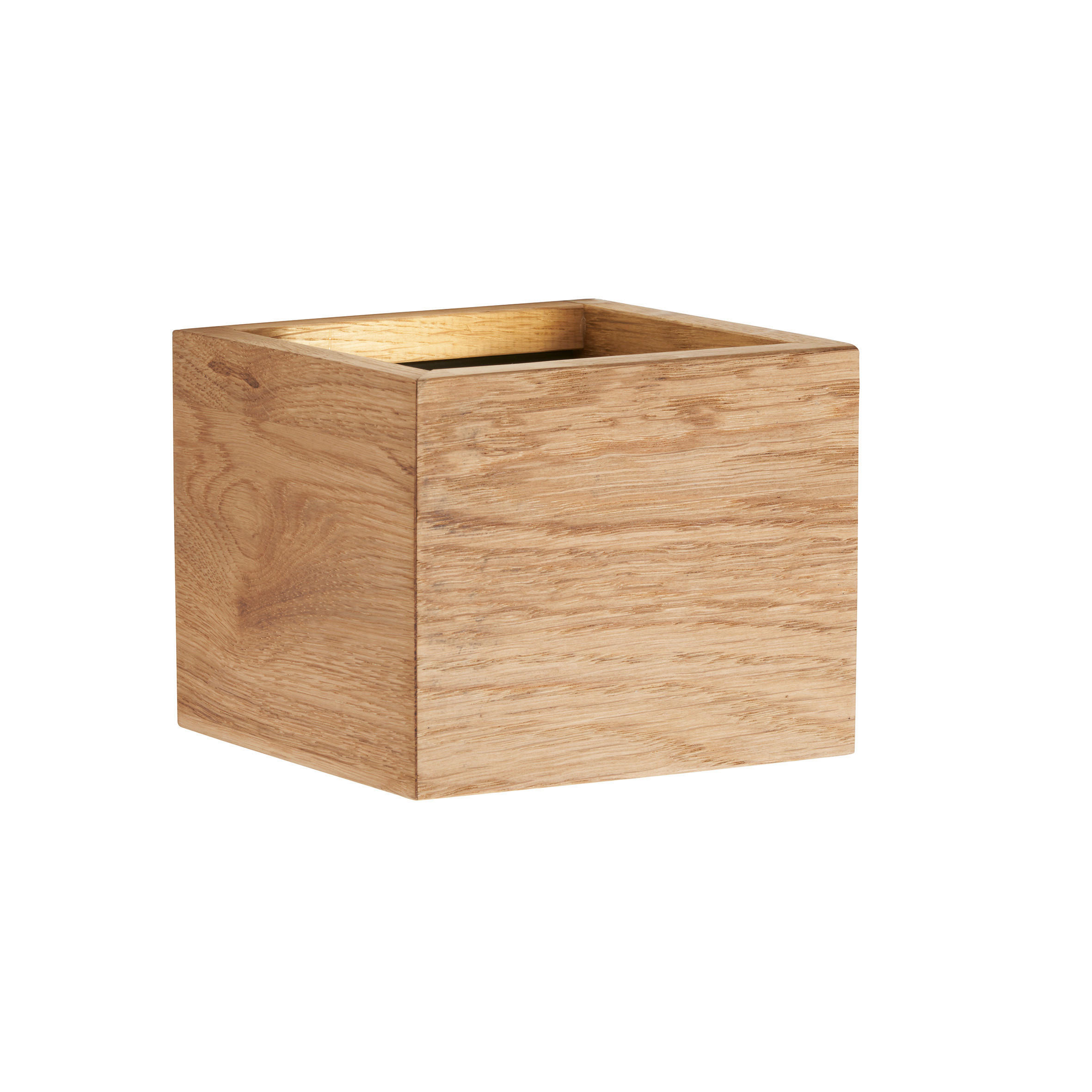 LED-WANDLEUCHTE Shine-Wood 12,5/10/11,5 cm  - Schwarz, Natur, Holz/Metall (12,5/10/11,5cm) - Fischer & Honsel