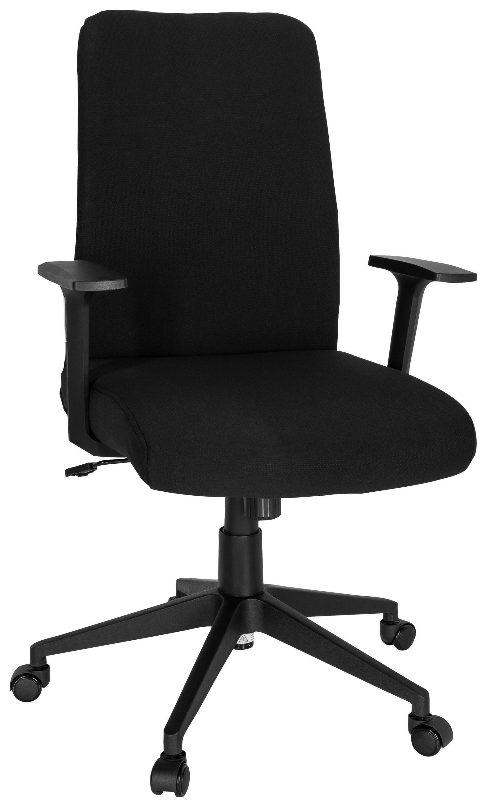 DREHSTUHL Flachgewebe Schwarz  - Schwarz, MODERN, Kunststoff/Textil (65/120/62cm) - MID.YOU